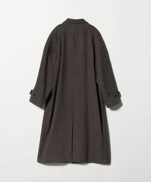 AURALEE＞ALPACA WOOL SILK TWEED SOUTIEN COLLAR COAT/ツイード