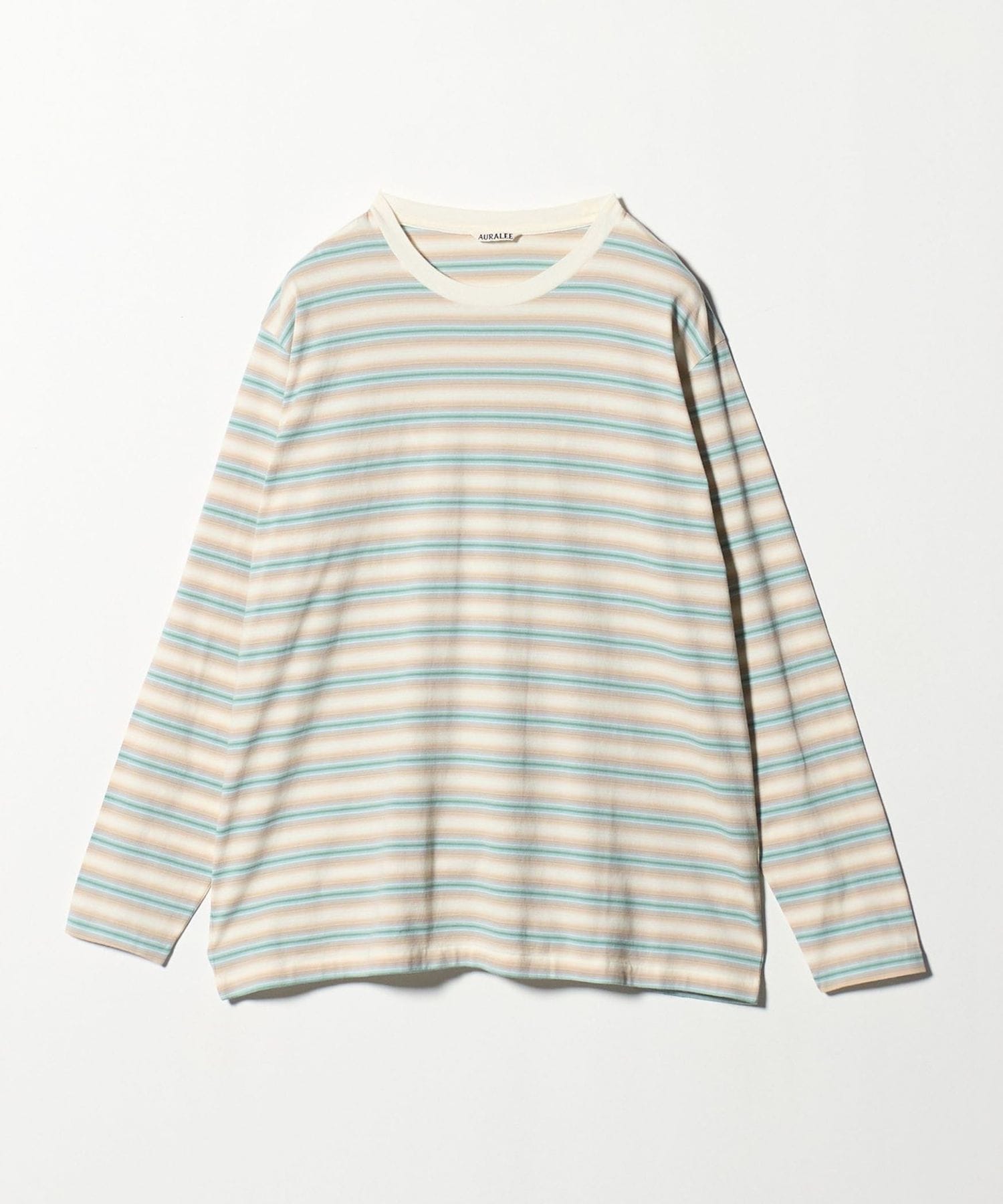 AURALEE 長袖ストライプTシャツ AURALEE＞GRADIENT STRIPE JERSEY L/S TEE/グランジストライプ