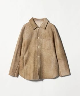 AURALEE/＜AURALEE＞MERINO MOUTON SHIRT BLOUSON/ムートン シャツ ブルゾン/その他コート / ブルゾン