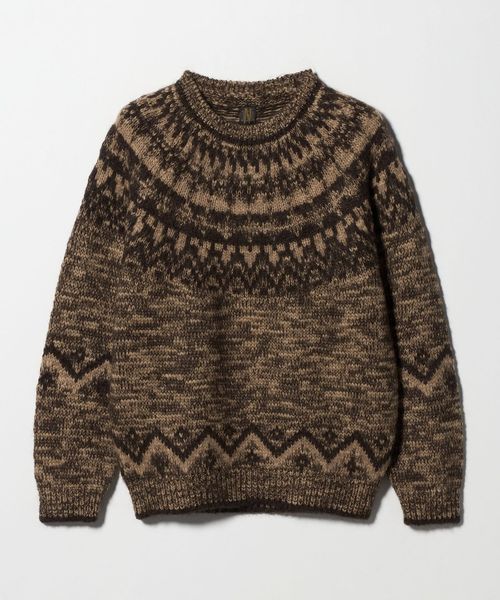 BATONER/＜BATONER＞MOHAIR NORDIC CREW NECK/モヘヤ ノルディック クルーネック ニット/ニット / セーター
