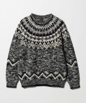 BATONER/＜BATONER＞MOHAIR NORDIC CREW NECK/モヘヤ ノルディック クルーネック ニット/ニット / セーター