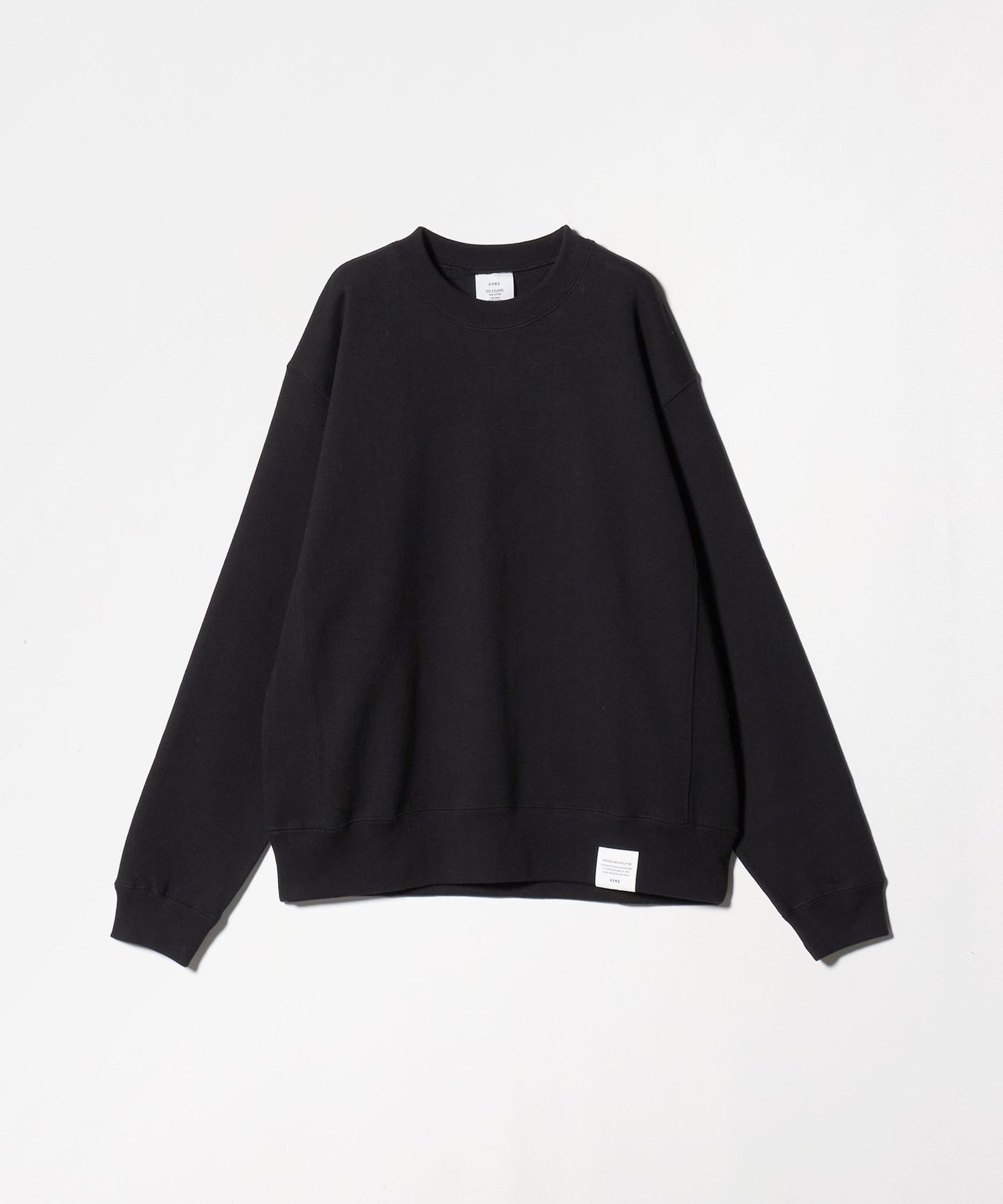 HYKE SWEAT SHIRT スウェット 黒 メンズ サイズ4 HYKE(ハイク) SWEAT SHIRT - COLDBECK ONLINE（コールベック
