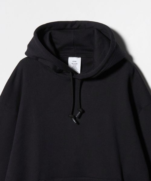 HYKE オーバーサイズパーカー　フーディー　スウェット　黒 HYKE＞SWEAT HOODIE/スウェット フーディ