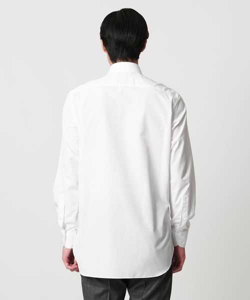 極美品✨UNITED ARROWS ホワイトシャツTOMAS MASON 別注 THOMAS MASON/トーマスメイソン ブロード セミワイドカラー シャツ