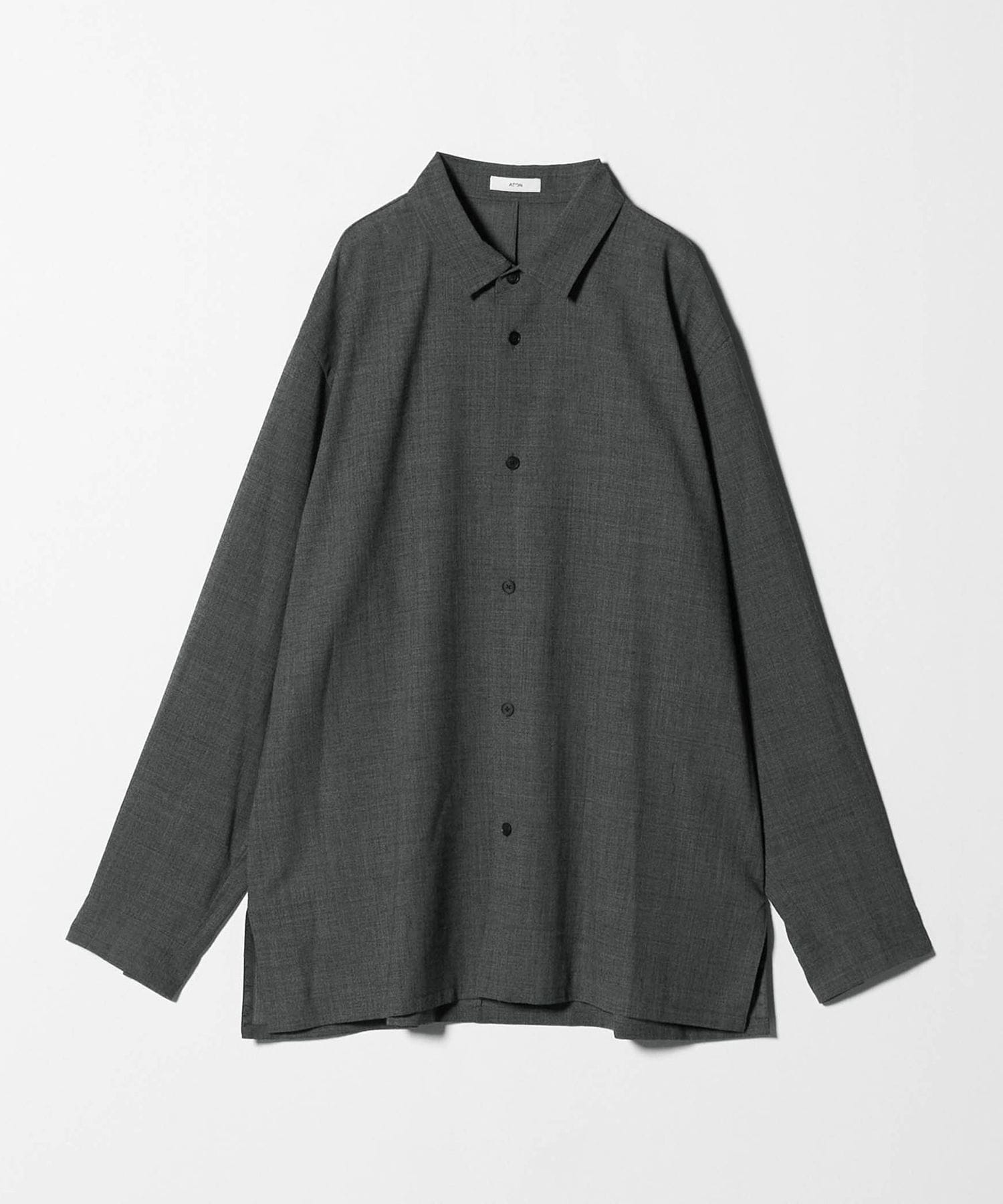 ATON＞OVERSIZED SHIRT/オーバーサイズシャツ