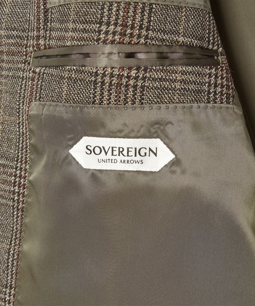 UNITED ARROWS グレンチェック ベルテッドバルカラーコート ユナイテッドアローズ(UNITED ARROWS) メンズステンカラーコート