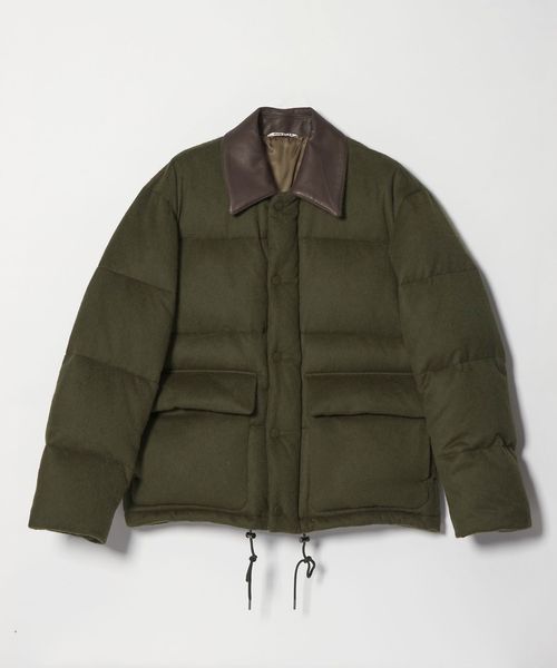 AURALEE/＜AURALEE＞BABY CAMEL FLANNEL DOWN BLOUSON/ダウンジャケット/ダウンジャケット / ダウンベスト