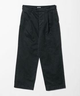 AURALEE/＜AURALEE＞PRODUCT DYED FINX CHINO ONE―TUCK PANTS/1タック チノパンツ/チノパンツ