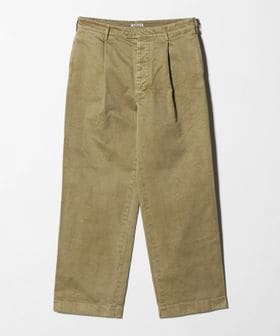 AURALEE/＜AURALEE＞PRODUCT DYED FINX CHINO ONE―TUCK PANTS/1タック チノパンツ/チノパンツ