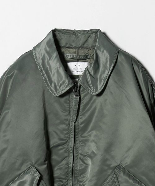 HYKE ボアブルゾン　ユナイテッドアローズ　早い者勝ちです！！ HYKE＞TYPE CWU―45/P JACKET/ナイロン ブルゾン