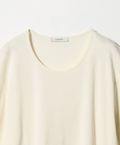 LEMAIRE＞Rib U Neck T―Shirt/Uネック Tシャツ