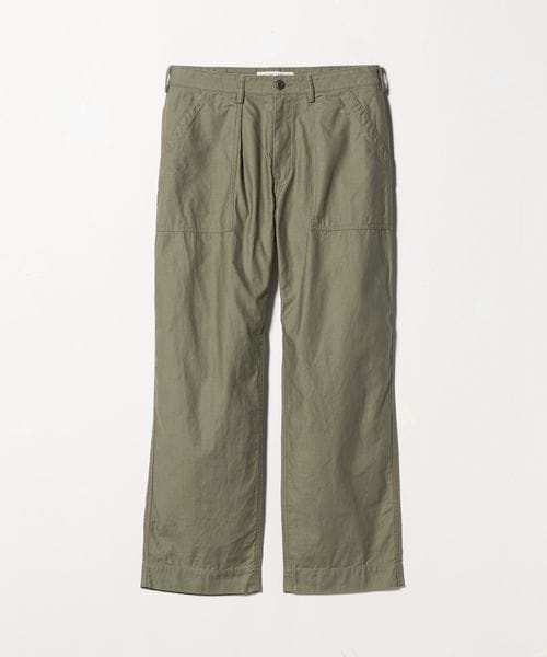 24SS美品 ユナイテッドアローズ バックサテン ファティーグ パンツ Mカーキ 1600024Y0062_m1_a021.jpg