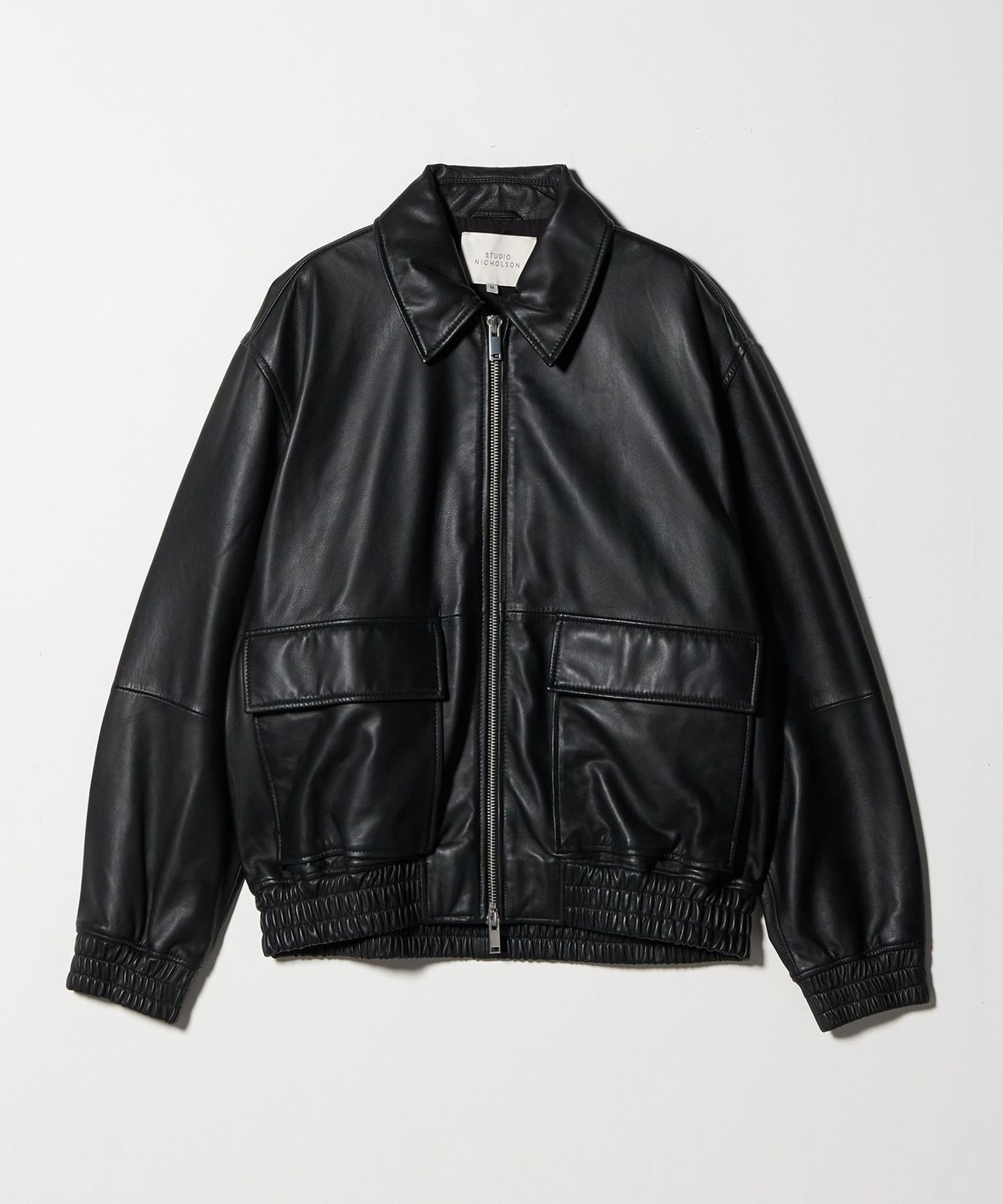 ジャケット・アウター STUDIO NICHOLSON MARQUE JACKET STUDIO NICHOLSON>PISTON LEATHER JACKET/レザージャケット