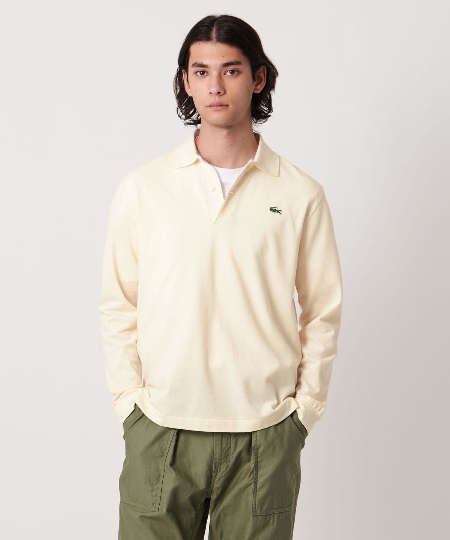 アローズ別注 LACOSTE ロングスリーブ ピケ スキッパー ポロ LACOSTE＞ロングスリーブ ピケ スキッパー