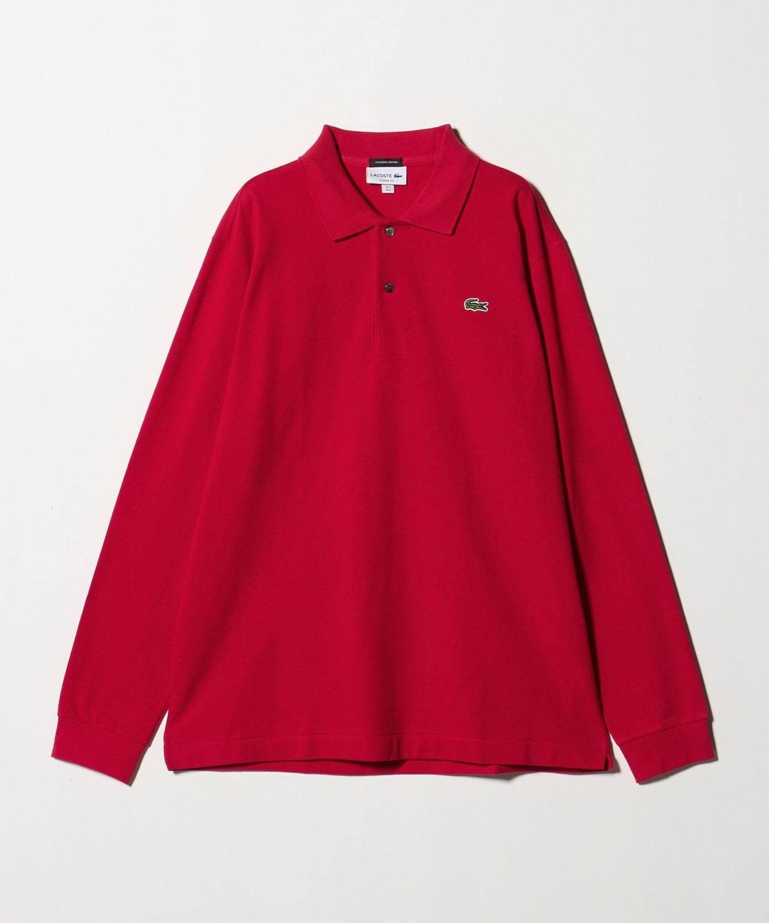 LACOSTE＞ロングスリーブ ピケ スキッパー