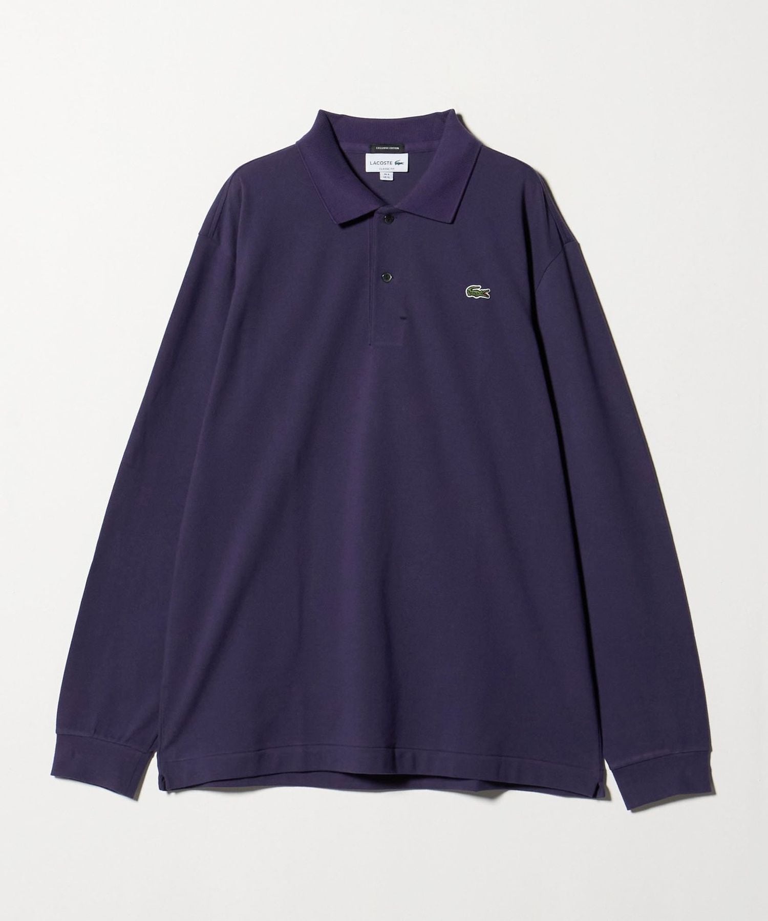 70s 糸巻きタグ LACOSTE ベロア 長袖 ポロシャツ 紺 ワンポイント LACOSTE 70's 米国製 MADE IN USA 糸巻きタグ ラコステ IZOD