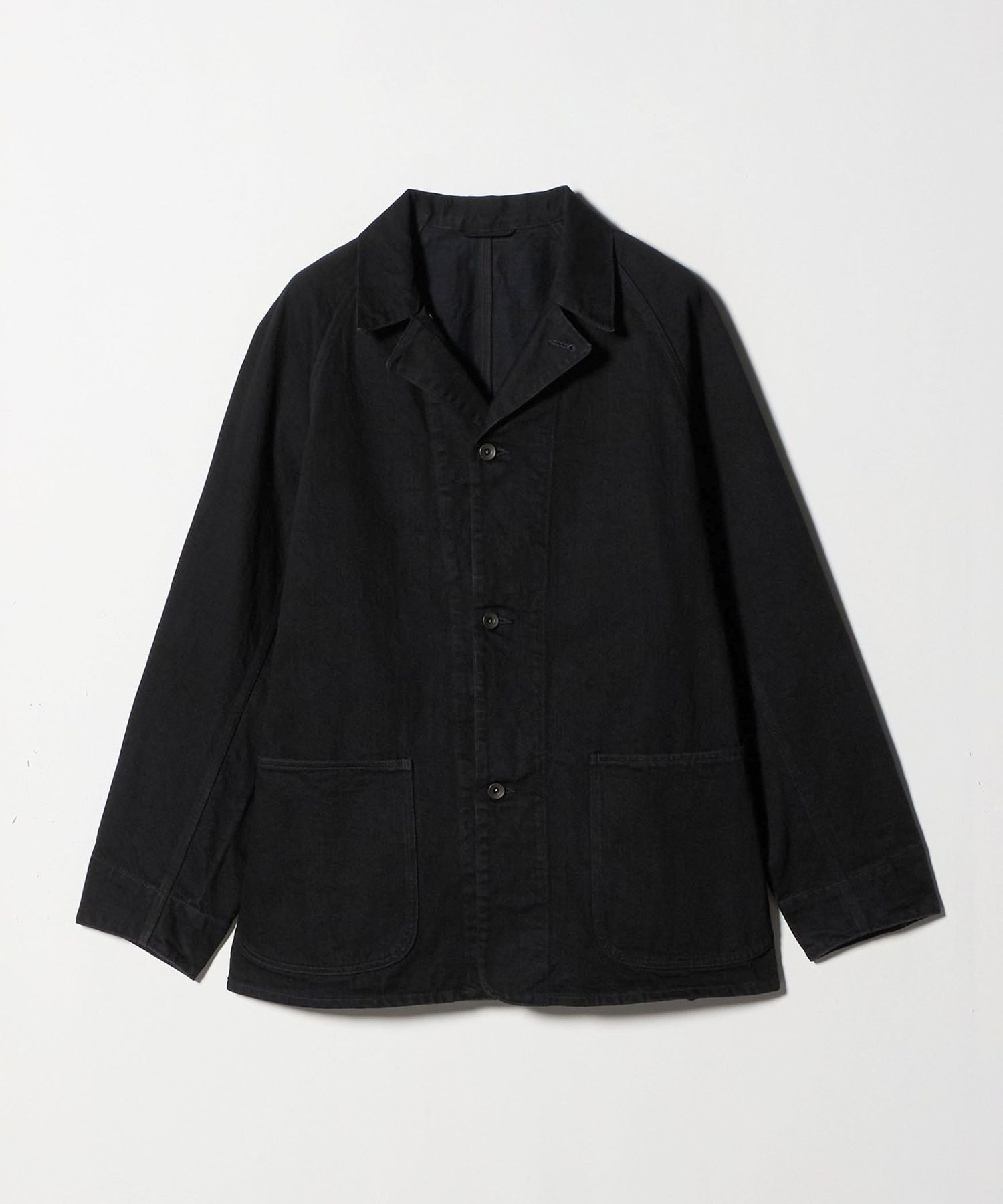 試着のみ　COMOLI 25SS デニムワークジャケット　黒　サイズ2 試着のみ COMOLI 25SS デニムワークジャケット 黒 サイズ2 メンズ