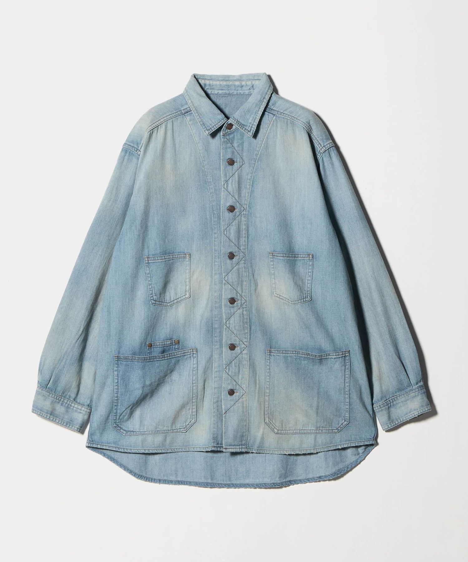 maatee&sons デニム シャツ　カバーオール MAATEE&SONS＞DENIM SHIRTS COVERALL/デニムシャツ カバーオール