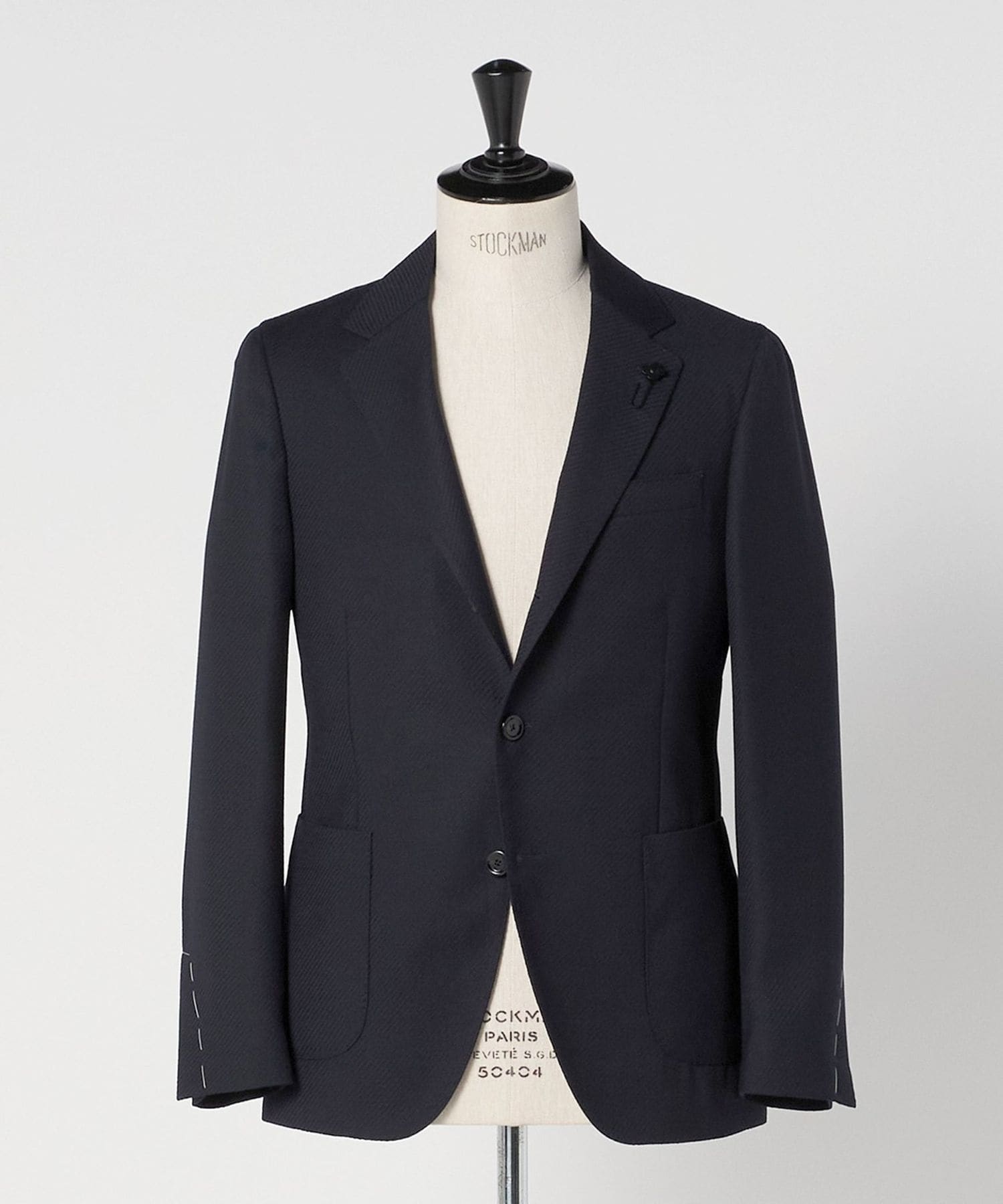 LARDINI ダークネイビー テーラードジャケット LARDINI テーラードジャケット ネイビー系チェック - メルカリ