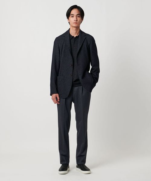 UNITED ARROWS  1プリーツ イージースリムテーパード パンツ BEAUTY＆YOUTH UNITED ARROWS スラックス HI-LINE スパイバー 1
