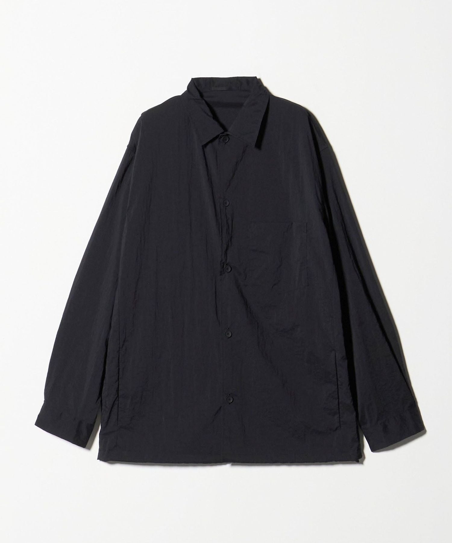 umit benan ノーカラージャケットunited arrows ウェザーコンフォート ドライ エアー シャツジャケット ‐ヨコ