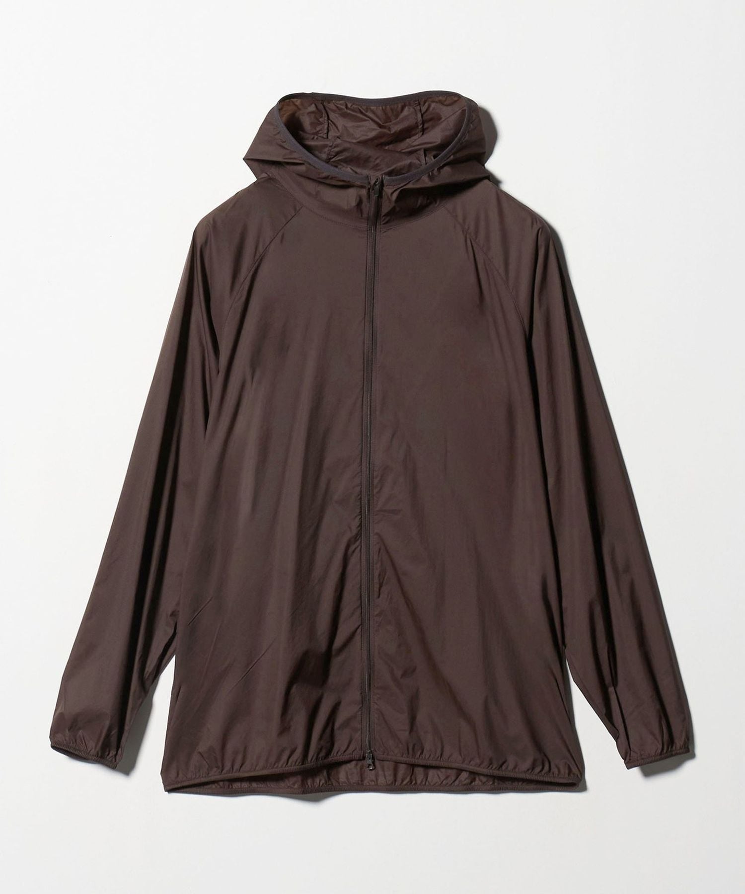 HERENESS 13D PACKABLE HOODY ブラウン　XSサイズ HERENESS＞13D Packable Hoody/パッカブル パーカー