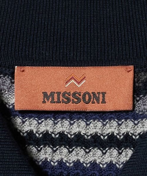 MISSONI＞ボーダーニット ポロシャツ