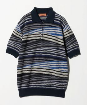 MISSONI/＜MISSONI＞ボーダーニット ポロシャツ/ポロシャツ