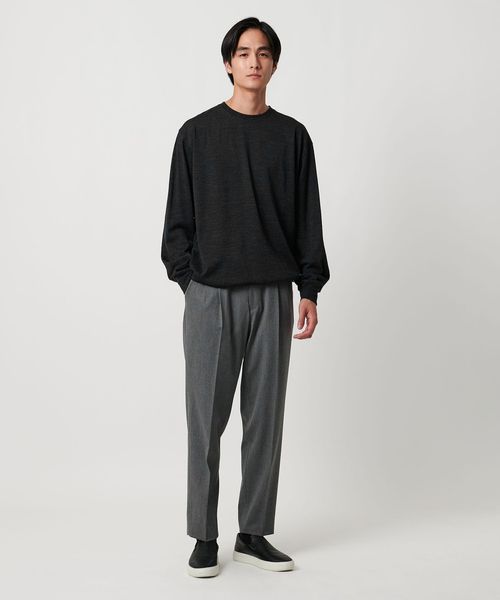 2プリーツ キャロットパンツ ―ストレッチ―