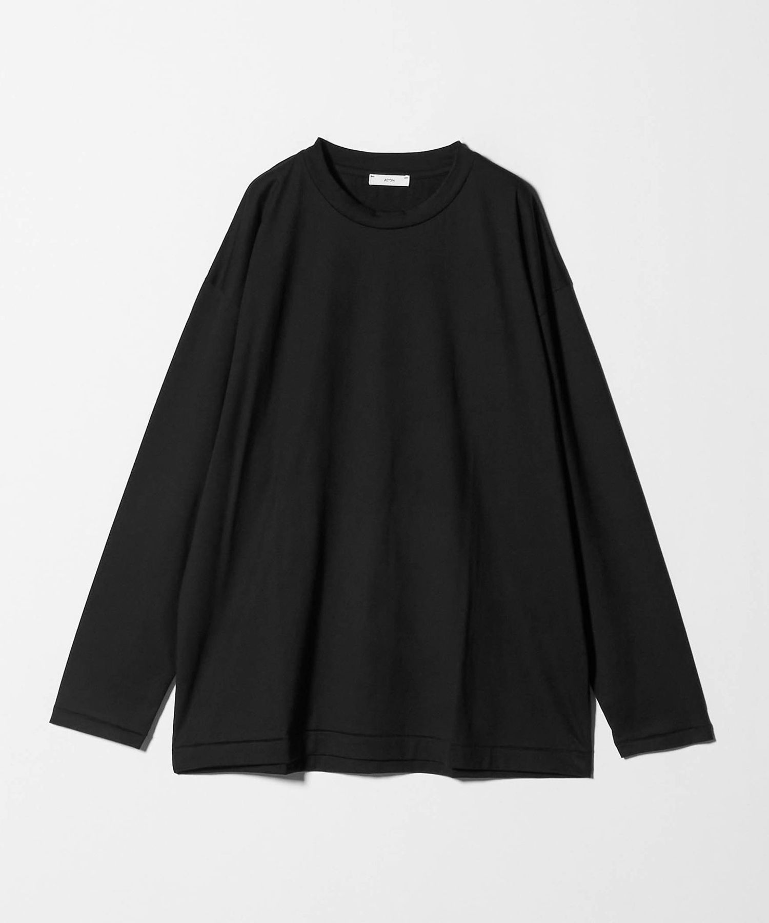 ビームス　ATON / オーバーサイズ ロングスリーブ Tシャツ Demi-Luxe BEAMS（デミルクス ビームス）ATON / オーバーサイズ