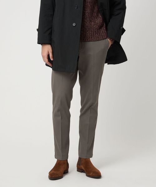 UNITED ARROWS/ピケ ガーメントダイ スリムテーパード ノープリーツパンツ/その他パンツ