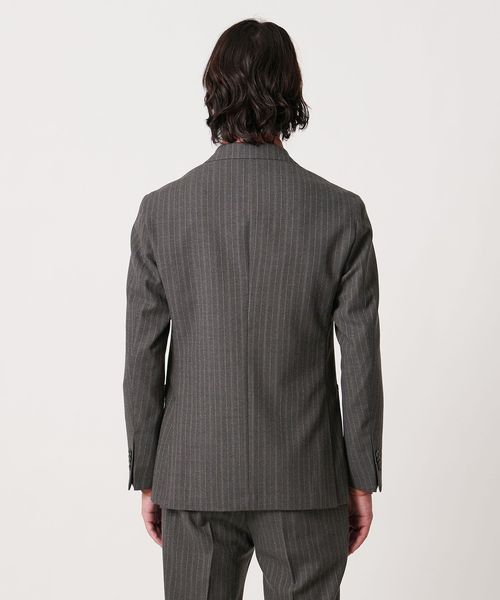 定価10万 アローズ ４ボタン ダブルテーラードジャケット&プリーツパンツ MARZOTTO〉アムンゼン 4ボタンダブルジャケット／ 1プリーツ