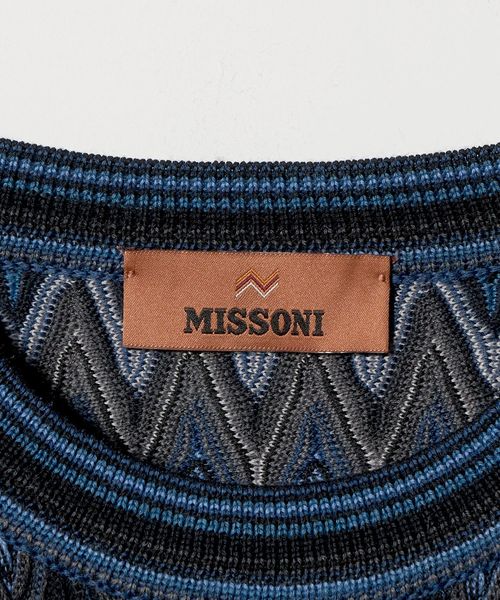 MISSONI ジオメトリックパターン カーディガン vintage MISSONI SPORT zig-zag pattern cardigan | NOIR ONLINE