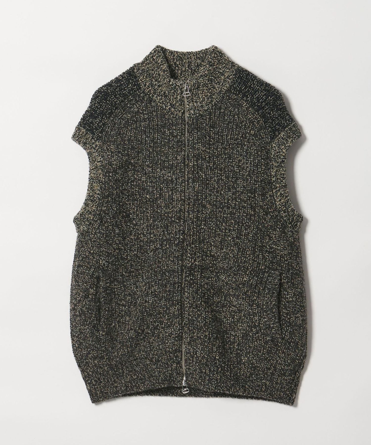 モンドUNITED ARROWS_JONES別注 別注】＜Slopeslow＞ZIP FRONT VEST/ジップ ニットベスト