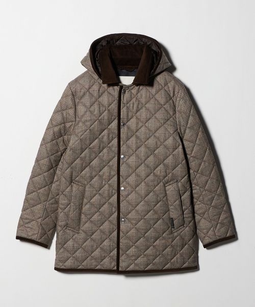 MACKINTOSH/【別注】＜MACKINTOSH＞CROCKETFORD EX/キルティング チェック フーデッドコート/中綿 / キルティングジャケット