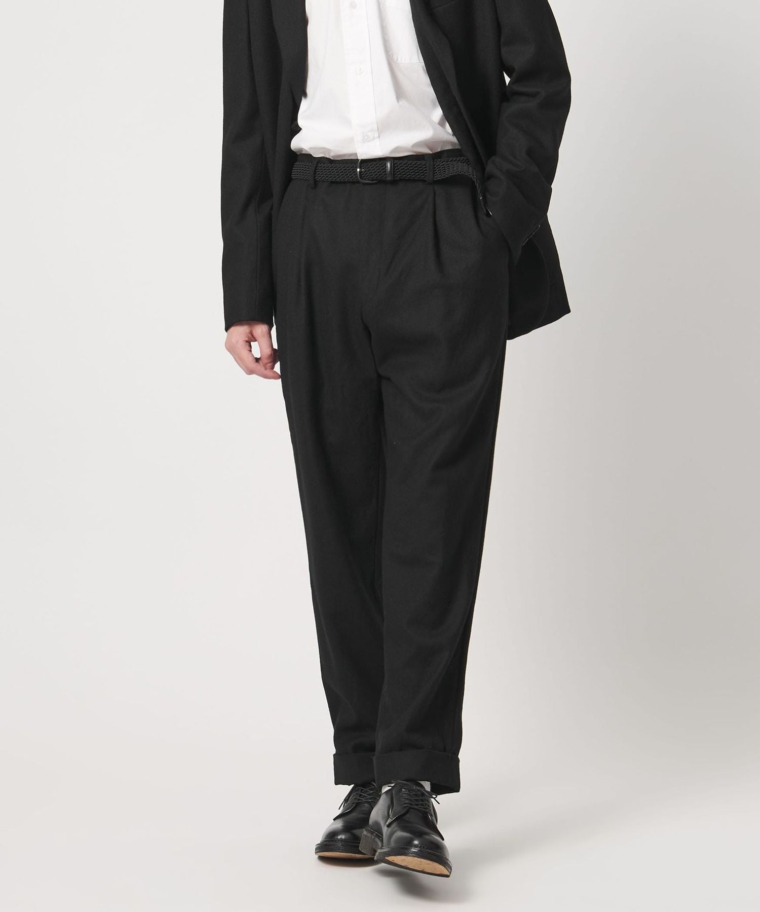 YOKE プリーツパンツ サイズ1 黒 PIXEL LOW PLAID EASY PANTS | YOKE(ヨーク) / パンツ