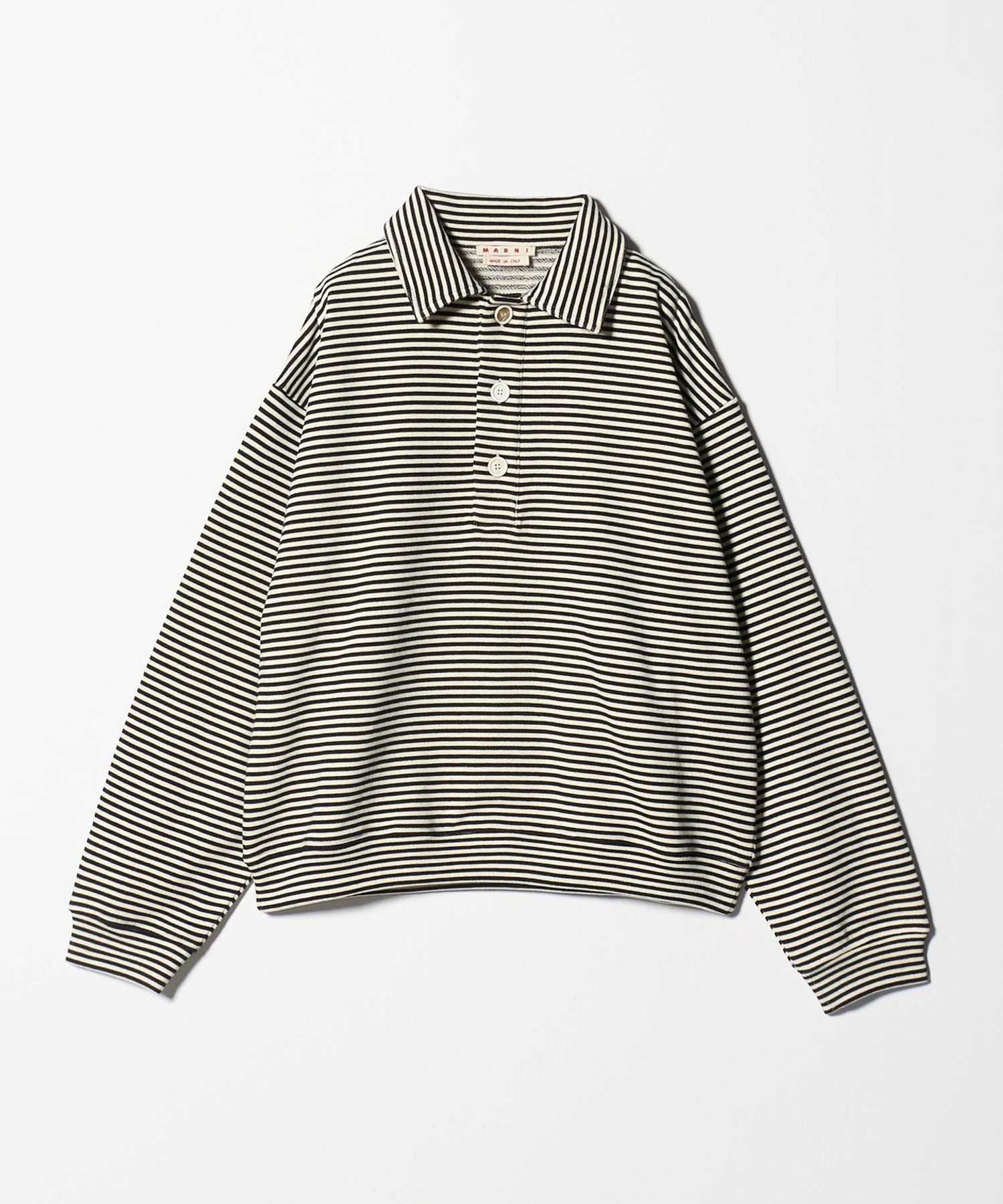 新品 44 19ss marni ボーダーポロ シャツ 緑 8813 251379M212000_1.jpg