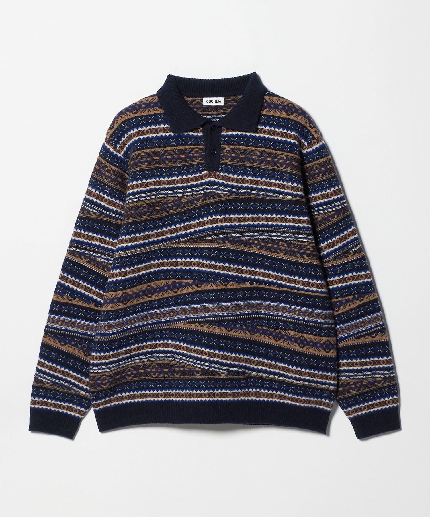 別注】＜COOHEM＞フェアアイル ニットポロシャツ