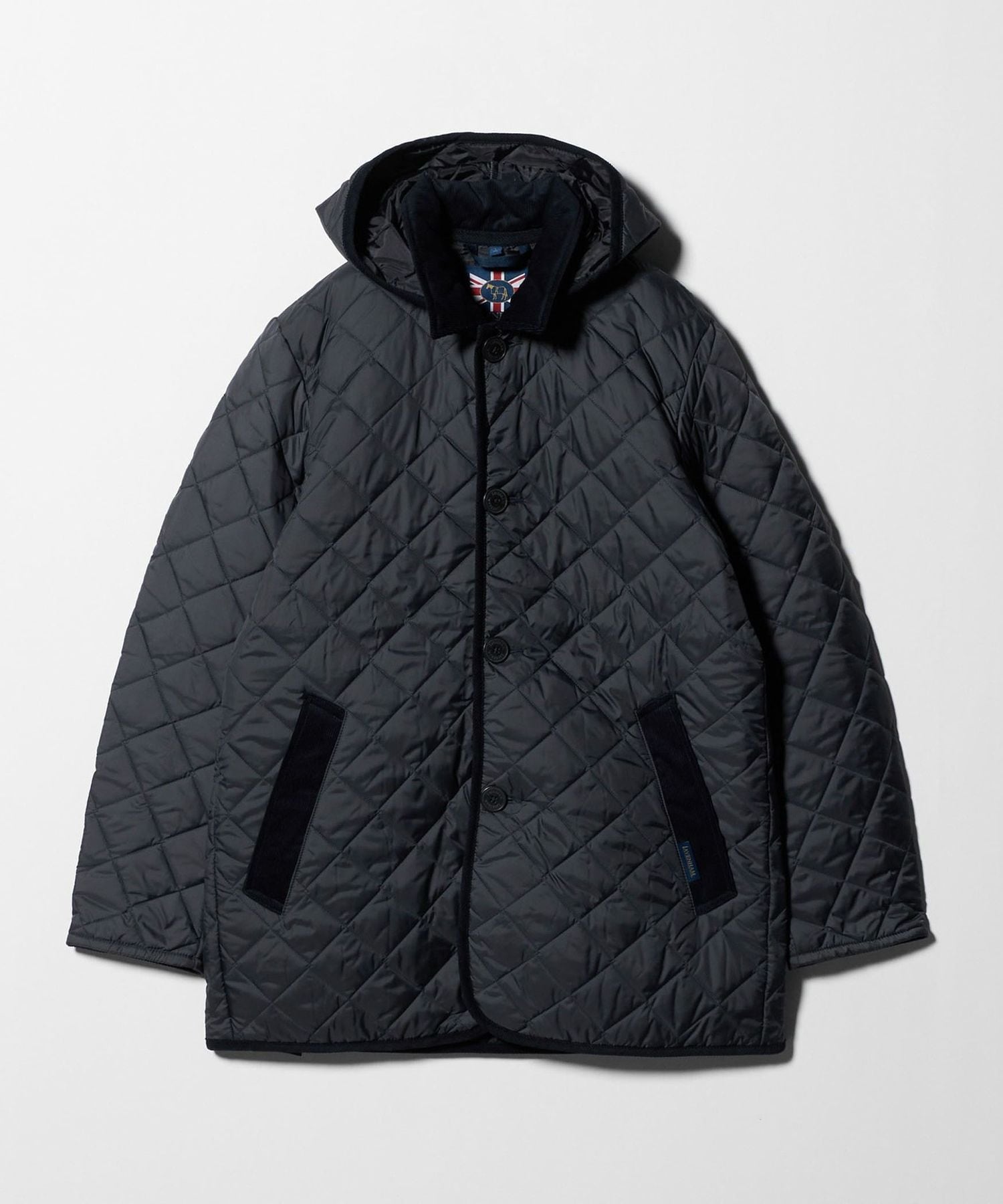 ユナイテッドアローズ別注ラベンハム デンストン LAVENHAM>DENSTON/デンストン/フーディ キルティングジャケット