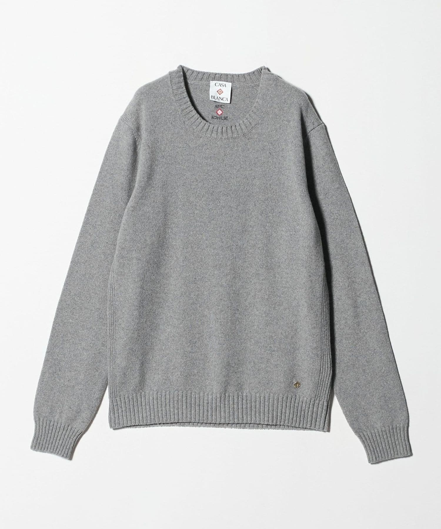 casablanca ニット長袖シャツ Lサイズ CASABLANCA＞クルーネックニット