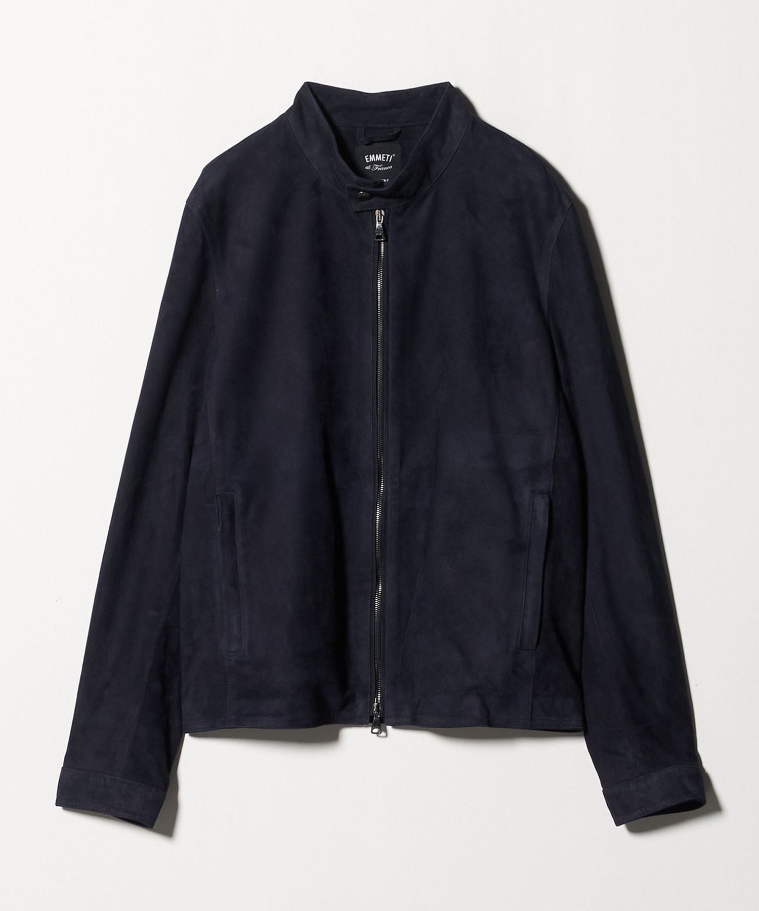 EMMETI 別注〝JURI〟リッチスウェードライダースジャケット　サイズ52 別注】＜EMMETI＞ JURI/スエード シングルライダースジャケット
