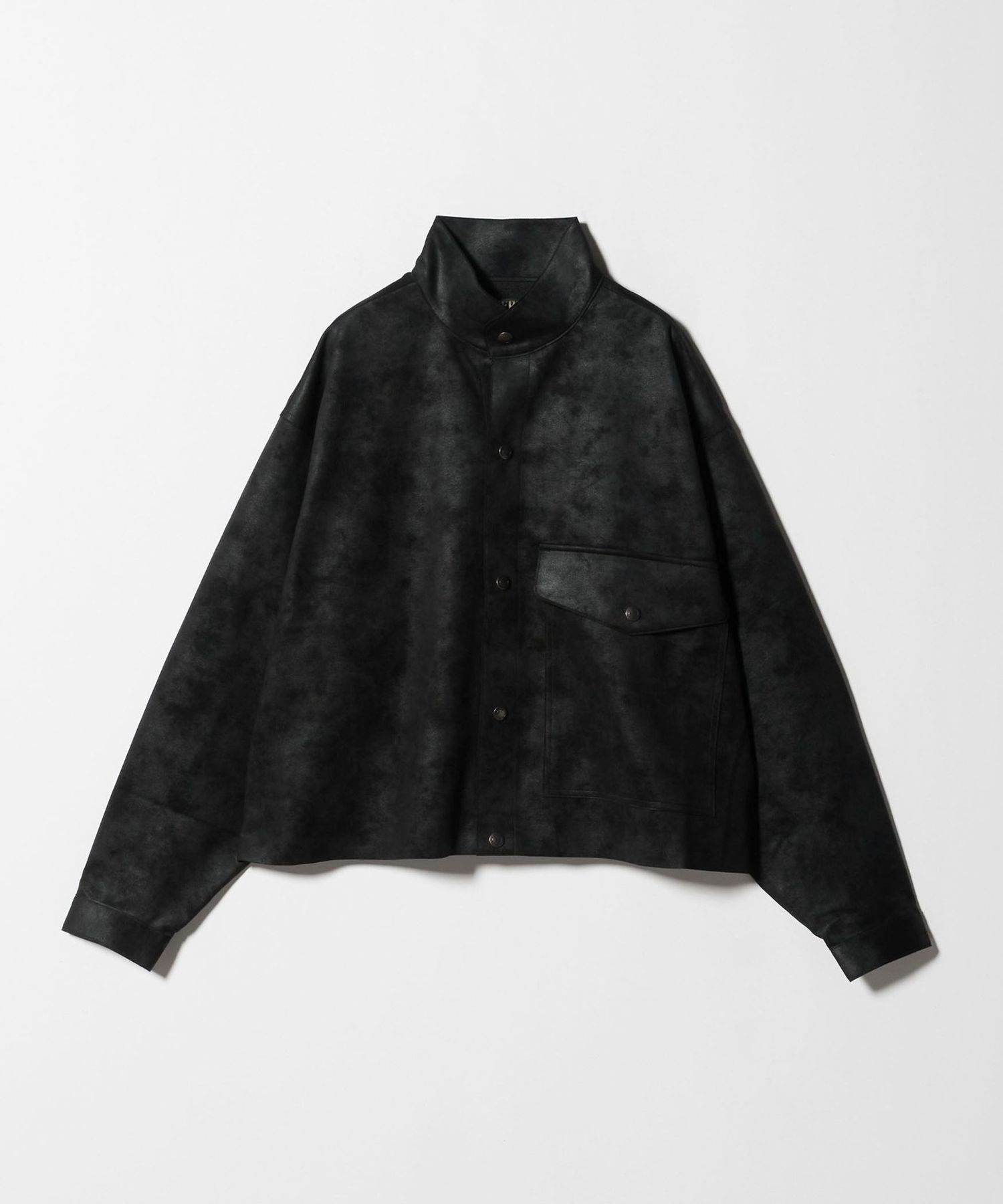 希少 日本製 HAVERSACK リバーシブルノーカラーブルゾン ウールカシミア 希少 日本製 HAVERSACK リバーシブルノーカラーブルゾン ウールカシミア