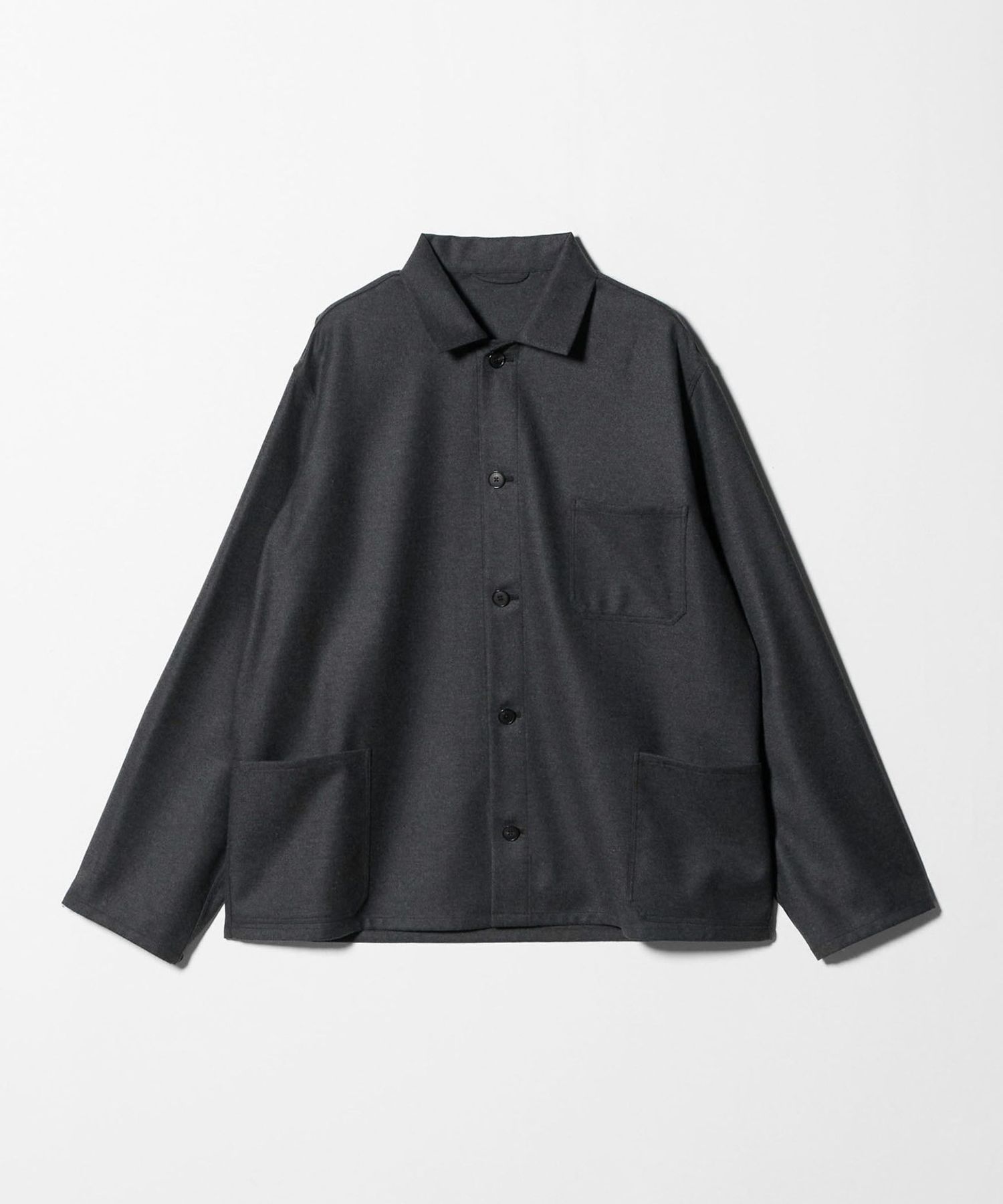HEUGN＞Even Gray Flannel Blouson/フランネル ブルゾン