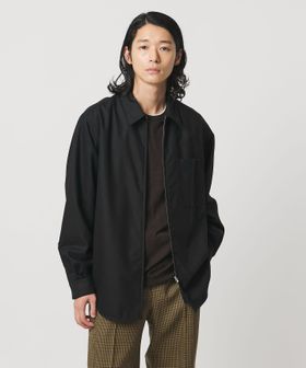 UNITED ARROWS/ライトメルトン ジップアップ オーバーシャツ/シャツ / ブラウス