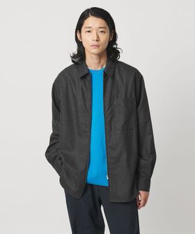 UNITED ARROWS/ライトメルトン ジップアップ オーバーシャツ/シャツ / ブラウス