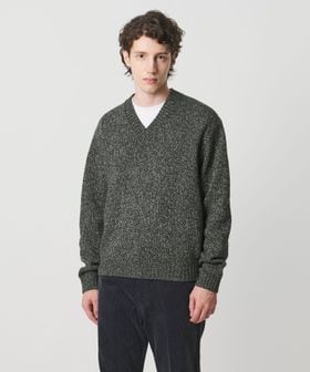 UNITED ARROWS/ウール コットン カシミア ムリネ Vネック ニット/ニット / セーター