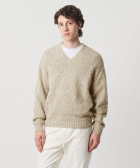 UNITED ARROWS/ウール コットン カシミア ムリネ Vネック ニット/ニット / セーター