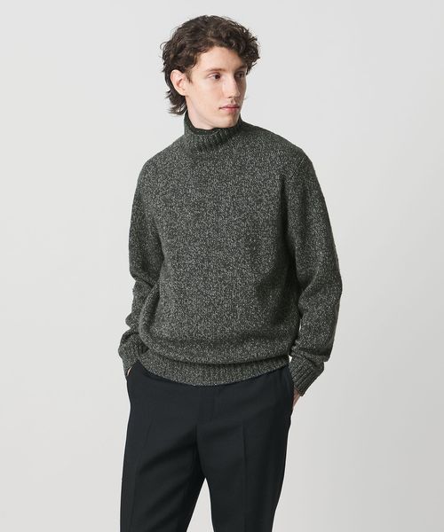 UNITED ARROWS/ウール コットン カシミア ムリネ タートルネック ニット/ニット / セーター