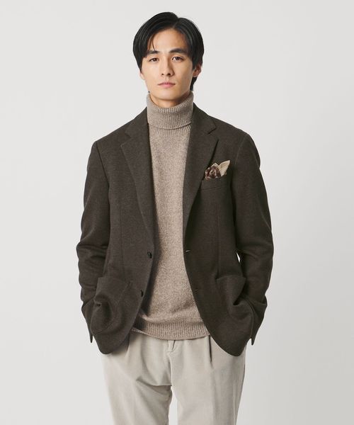 UNITED ARROWS/ヘリンボーン ジャージ シングル2ボタン テーラードジャケット COMFORT EASY‐MODEL/テーラードジャケット
