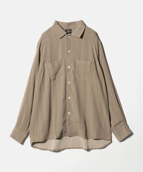 NEEDLES/＜NEEDLES＞Open Collar Shirt Faulourd Stripe Jacquard/ストライプ オープンカラーシャツ/シャツ / ブラウス